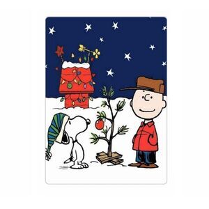 Charlie Brown Snoopy Christmas Magnet